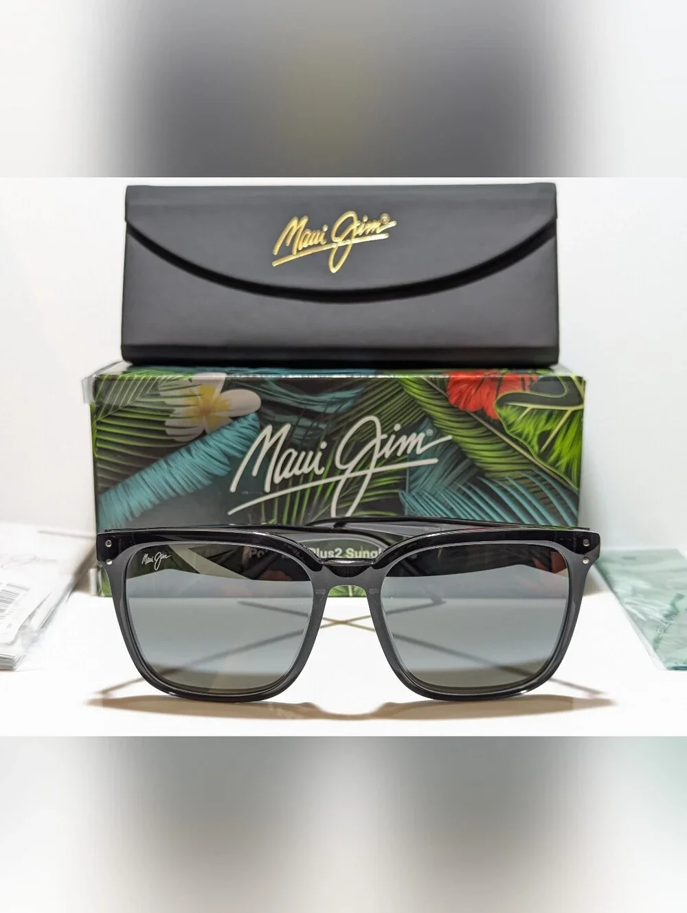 NEW Maui Jim Westside Dark Trans Grey Polarized Grey Lens Sunglasses 803-14G